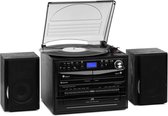 388-DAB+ stereo-installatie 20W max. Vinyl CD cassette BT FM/DAB+ USB SD zwart