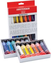 Amsterdam Standard Series acrylverf algemene selectie set | 12 × 20 ml