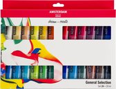 Amsterdam Standard Series acrylverf algemene selectie set | 24 × 20 ml