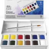 Winsor & Newton Cotman Sketchers Pocket Box Aquarelset 12 halve napjes + penseel