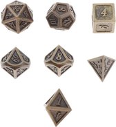 Dungeons and Dragons D&D Premium Metal Dice Polydice| Set van 7 | DnD | Metalen Dobbelstenen | High Quality