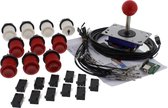 ArcadeWinkel Arcade starterspakket 1 speler (drukknoppen, joystick, mini controller, kabelset) met Zippy 20 gr Microswitches