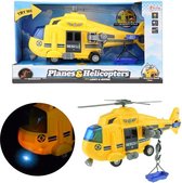 Toi Toys - Reddingshelikopter - Trauma Helikopter - Met Licht En Geluid - Geel 27 Cm!