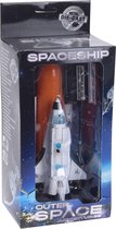 Free And Easy Space Shuttle Die-cast Met Licht 20 Cm Wit