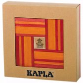 KAPLA Kleur + Voorbeeldboek - 40 Plankjes - Rood & Oranje