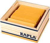 Speelgoed | Wooden Toys - Kapla 40 Stuks In Kist Geel (8030)
