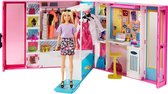 Barbie Droom Kledingkast met pop - Poppenset