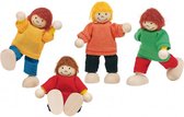 Goki Houten buigpopjes set kinderen 6cm