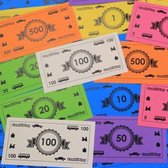 Set Speelgeld voor Monopoly en Andere Bordspellen - 210 Biljetten - Verschillende Waarden
