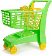 Androni Plastic winkelwagen grijs geel