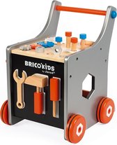 Janod gereedschaps wagen Brico'kids - DIY magnetische trolley - houten speelgoed