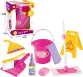 [Op=Op] 4yourkids - Praktische kinderen Schoonmaak mini speelset - 9 stuks - Jongen en meisje - kinderen - Speelgoed - Schoonmaak - Clean - Rollenspel - 3 jaar - Gift - Cadeau