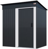 Gardebruk Tuinhuisje - Metaal - Antraciet 181x162x86cm