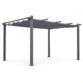 Alice's Garden Pergola CONDATE - 3x4m - Met schuifdak - Aluminium - Grijs