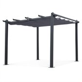 Alice's Garden Pergola CONDATE - 3x3m - Met schuifdak - Aluminium - Grijs