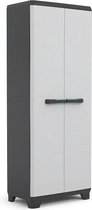 Kis Linear Opbergkast hoog - 68x173x39 cm - Grijs/Zwart