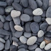 Beach pebbles zwart 16/25mm zakgoed 20kg