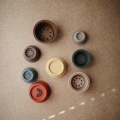 Mushie stacking cups - stapelbekers -multicolour retro Multicolour