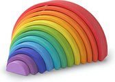 Kinderfeets houten speelgoed regenboog groot - Meerkleurig