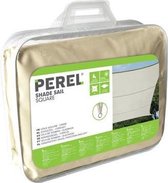 Schaduwdoek - Zonnezeil - Vierkant - 5 x 5 m - Kleur: Crème - Perel