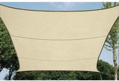 SCHADUWDOEK - WATERDOORLATEND ZONNEZEIL - VIERKANT 5 x 5m, kleur: beige