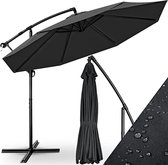 Sens Design Zweefparasol met voet - 300 x 300cm - antraciet