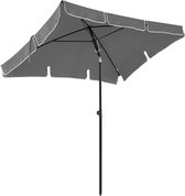 O’DADDY® Parasol Rechthoekig 200 x 125 cm - Balkonparasol met Kantelmechanisme - Grijs