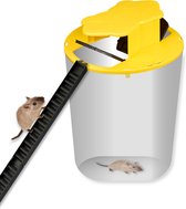 Wonact - Muizenval voor emmer - Diervriendelijk - Rattenval - Voor binnen en buiten - 2 ingangen