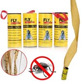 Vliegenvanger plakstrip kleefband – Insectenvanger – Vliegenpapier – Milieuvriendelijk - Set van 4 rollen