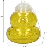 Ecovriendelijke Insecten en Wespenval – Geel – 17x11 cm | Val Tegen Wespen Bijen Vliegen en Horzels | Wespenvanger Insectenval