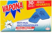 Vapona Anti-mug Tablets 30 nachten