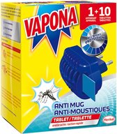 Vapona Anti Mug Stekker met 10 Tabletten