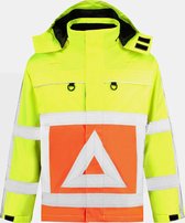 EM Traffic Parka Verkeersregelaar Oxford RWS - Fluor geel / Fluor Oranje - Maat L