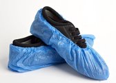 10x sterke blauwe schoenhoesjes - Waterdicht - Universeel pasbaar schoenhoesje - Waterdichte regen overschoenen / overschoen - Schoenhoezen - Schoenovertrek wegwerp - Set schoenen hoesjes