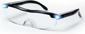Ultra Vue, vergrotende bril – met LED verlichting - vergroot 160% - vergrootglasbril – loepbril – vergrootbril