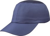 Deltaplus Stootpet - Model "Baseball Cap " - Zwart / Blauw - Verstelbaar - 58 t/m 62 cm