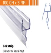 Simple Fix Lekstrip - Douchestrip - Waterkering - 100CM Lang - 6MM Glasdikte - Lekdorpel & Bolprofiel