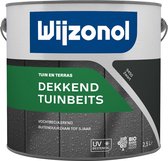Wijzonol Dekkend Tuinbeits - Zwart - 2,5 liter