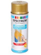 Spectrum - Spuitverf Goud | Spuitlak | Spuitbus | Goud Hoogglans |Sneldrogend | Binnen & Buiten| 400ml