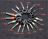 18 Delige Auto Draad Stekker Terminal Verwijderen Verwijderaar Remover Release Tool Kit Pin Release Key