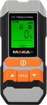 Maka 2 in 1 digitale vochtmeter - Voor hout en bouwmaterialen