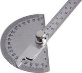 HMerch™ Gradenboog - RVS - Gradenmeter - 180 graden - Hoekmeter Liniaal - Wiskunde