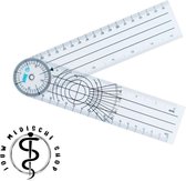 Jouw medische shop™ - Goniometer - Hoekmeter - Gradenboog - Inclinometer - Bewegingsuitslag - Bewegingshoek - Geneeskunde - Fysiotherapie -