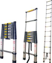 Truskore® Telescopische ladder 4.4 meter - Aluminium - Professionele Vouwladder - Telescoop ladder - Stevig & Vertrouwd
