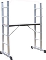 Steiger - Laddercombinatie 2 X 6 Treden + Platform 1,20M