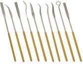 schraper vijl set diamant 140mm 10 delig