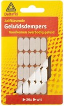 Deltafix Zelfklevende geluidsdempers 20x wit (voorkomen overbodig geluid)