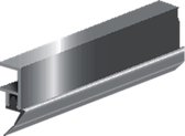 Elton Tochtprofiel opbouw aluminium acrylaatbestendig 300cm