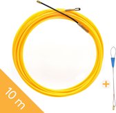 Homium professionele trekveer (10m) met kabelbevestiger - 10 meter - 4 mm nylon - kabeltrekker