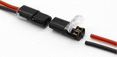 Quick kabel connector - twee aderig - set 2 stuks